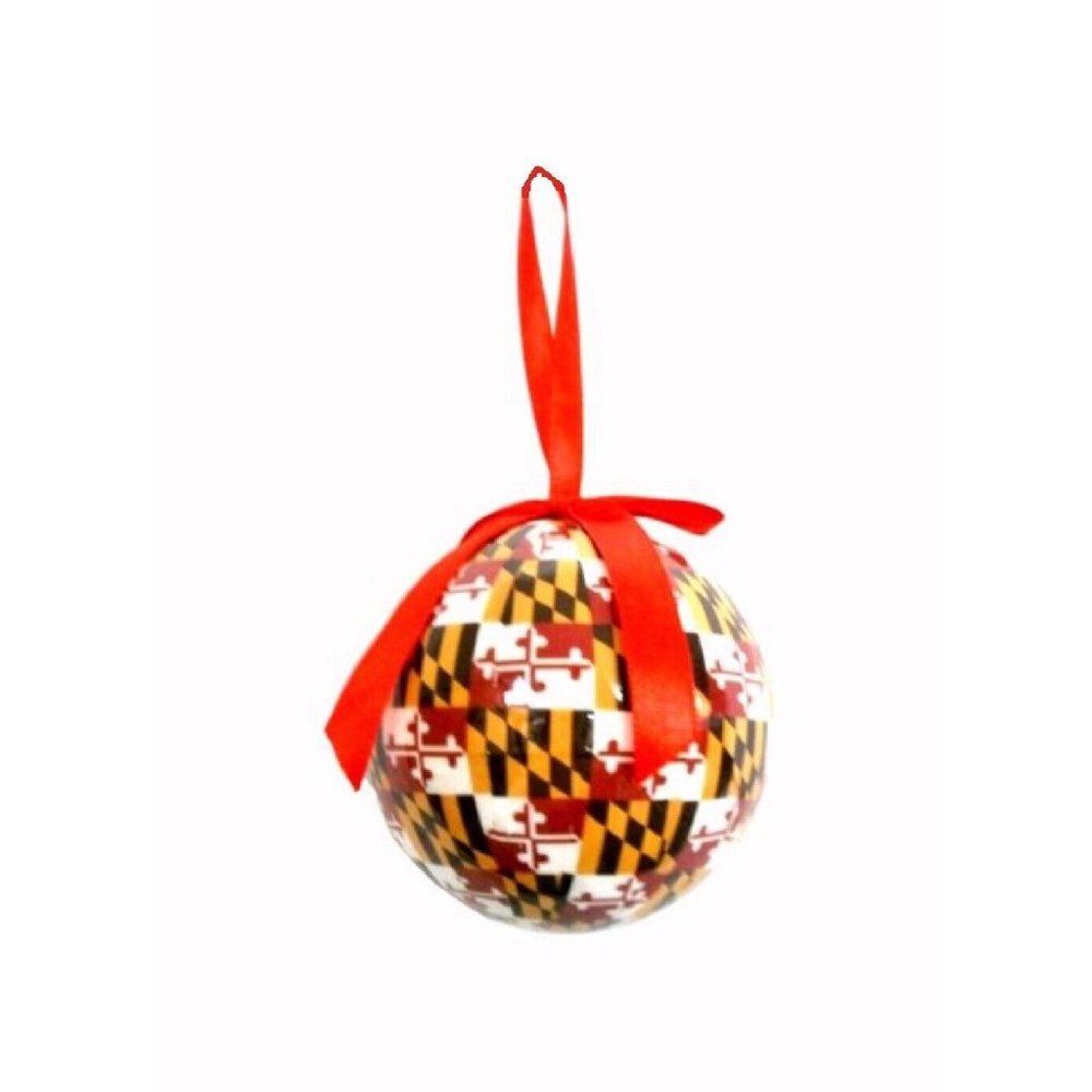 Maryland Flag Ball Ornament - NEW Fast Ship
